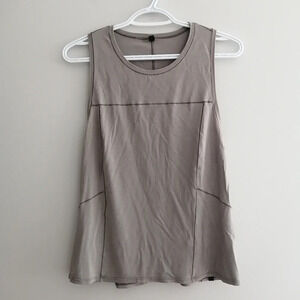 Lululemon Lab Sarala Cotton Tank Top Special Edition Iron Grey Gray Small